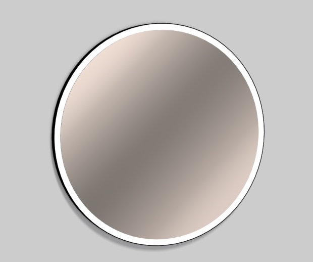 spogulis ar apgaismojumu, d=600 mm, matt black